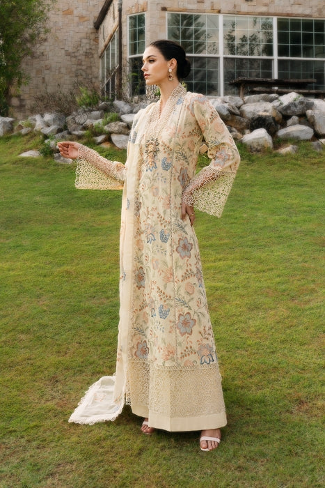 PREMIUM LAWN 3PC EMBROIDERED DRESS EMBROIDERED DUPATTA D-551